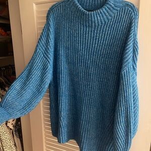 Vici Sky Blue Knit Pullover